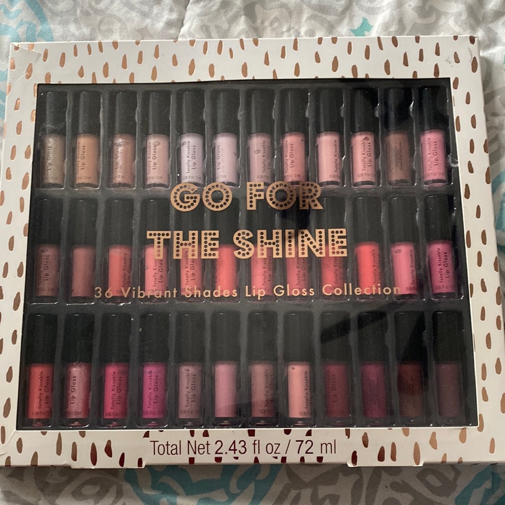 GO FOR THE SHINE 36 Vibrant Shades Lip Gloss Collection